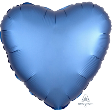 STANDARD HEART SATIN LUXE AZURE